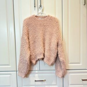 Oak+Ford Cozy Pink Knit Sweater